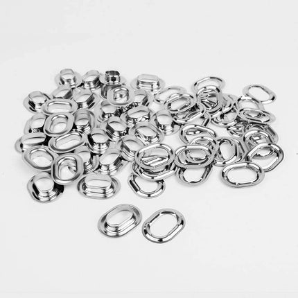 Abdeckplanemarkt Metall Ösen oval 22,5 x 13,5