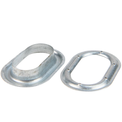 Abdeckplanemarkt Segelreife 42x22mm oval 50 Stück verzinkt