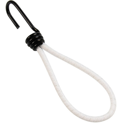 Abdeckplanemarkt Spanner mit Edelstahlhaken 18cm elastisch weiß