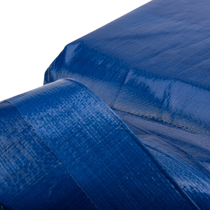 abdeckplanemarkt 10 × 12m PE Gewebeplane Bauplane blau 250 g/m2
