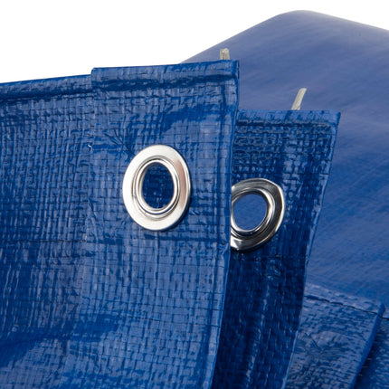 abdeckplanemarkt 10 × 12m PE Gewebeplane Bauplane blau 250 g/m2