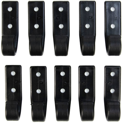 Abdeckplanemarkt 10x Karosserie Haken aus Nylon Hunststoff schwarz
