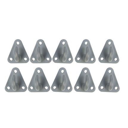 Abdeckplanemarkt 10x Karosserie Haken grau