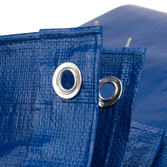 abdeckplanemarkt 10x12 PE Gewebeplane blau 250 g/m2
