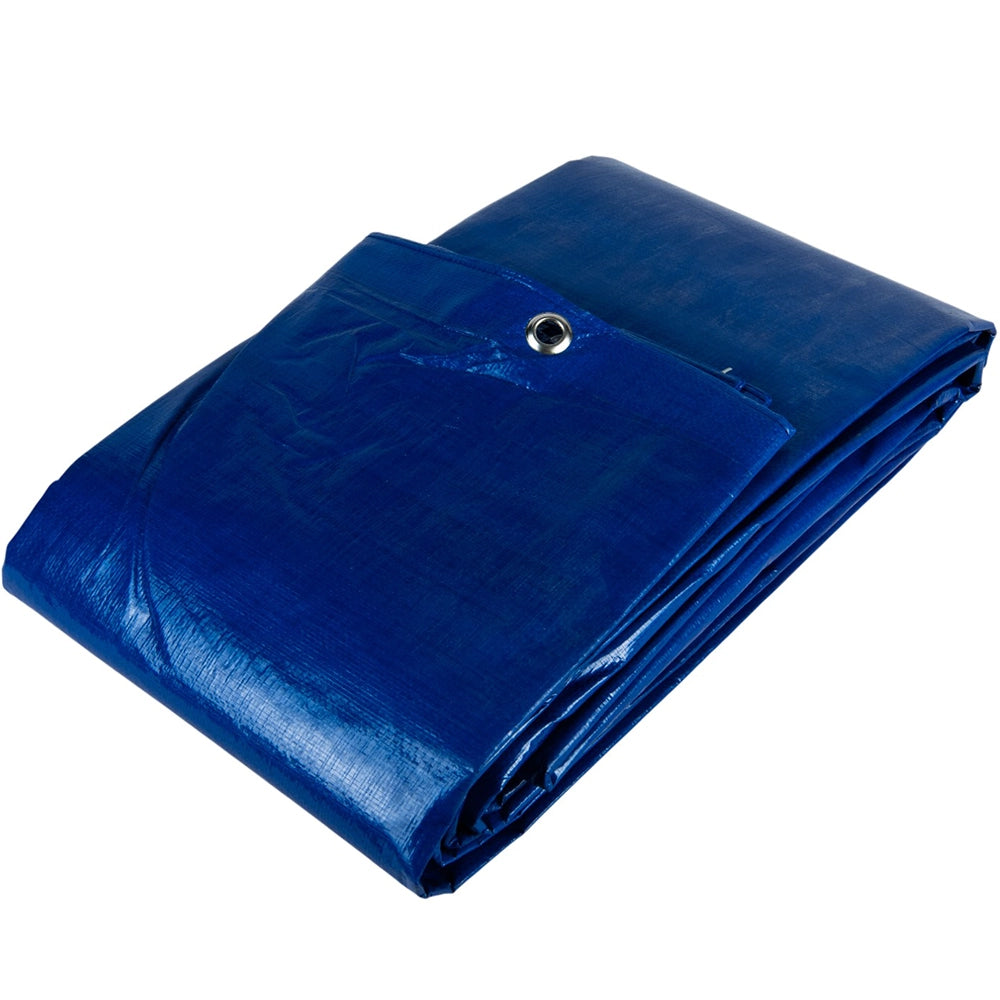 Plane PE Blau 8x12 BauPlane Gewebeplanen 100 g/m2 Polyethylen – Abdeckplanemarkt