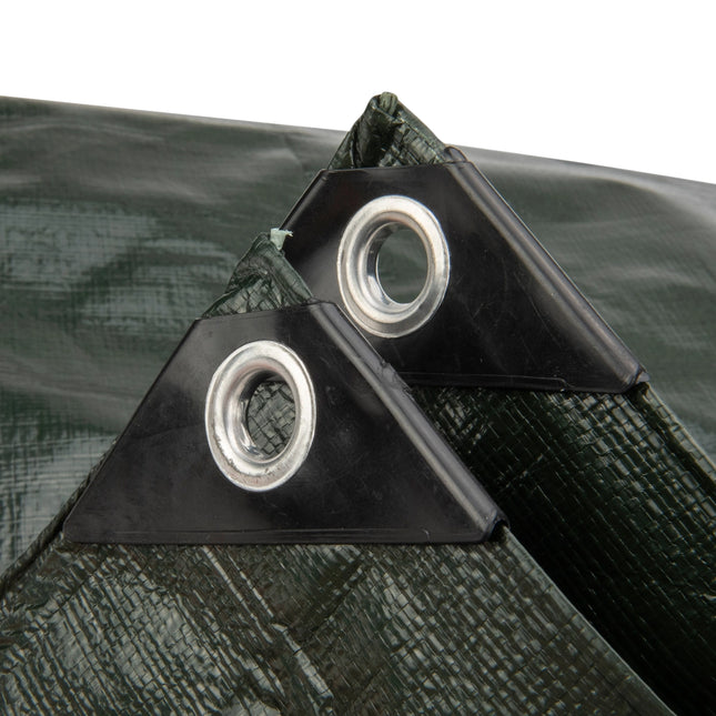 Abdeckplanemarkt 10x12 PE Gewebeplane grün 250 g/m2