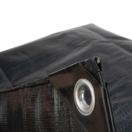 Abdeckplanemarkt 10x20 PE Gewebeplane anthrazit grau 170 g/m²