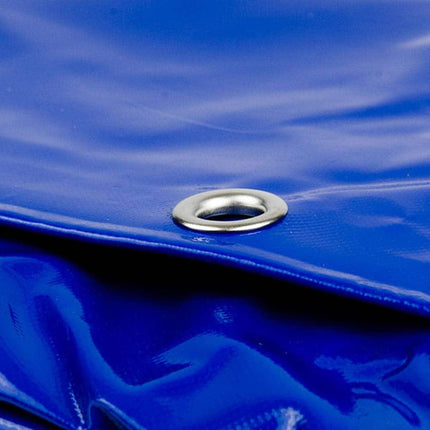 abdeckplanemarkt 2 × 3m PVC Abdeckplane mit Metall Ösen blau 650 g/m2