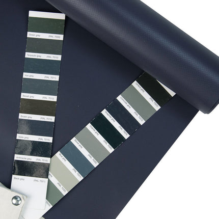 Abdeckplanemarkt 250 cm PVC Plane 650 g/m2 anthrazit matt – Meterware