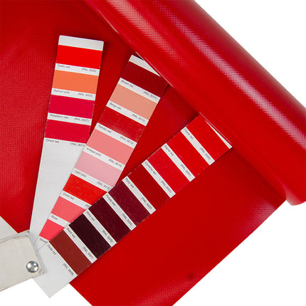 Abdeckplanemarkt 250 cm PVC Plane 650 g/m2 rot – Meterware