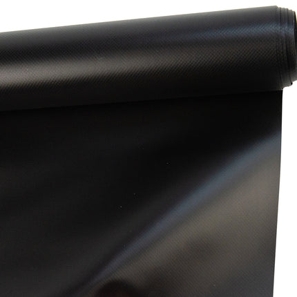 Abdeckplanemarkt 250 cm PVC Plane 650 g/m2 schwarz matt RAL 9005 – Meterware