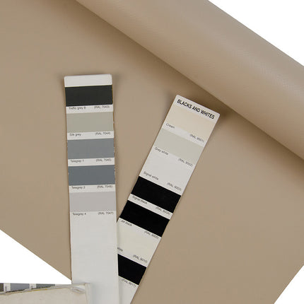 Abdeckplanemarkt 250 cm PVC Plane 650 g/m2 taupe matt – Meterware