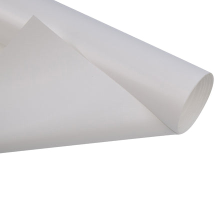 Abdeckplanemarkt 250 cm PVC Plane 680 g/m2 weiß RAL 9003 – Meterware, schwer entflammbar