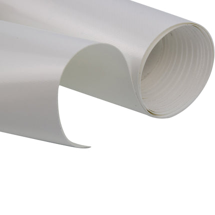 Abdeckplanemarkt 250 cm PVC Plane 680 g/m2 weiß RAL 9003 – Meterware, schwer entflammbar