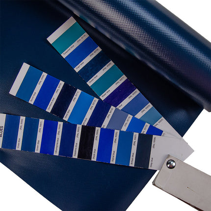abdeckplanemarkt 2,5m Blau dunkel 680gr PVC Plane 5008