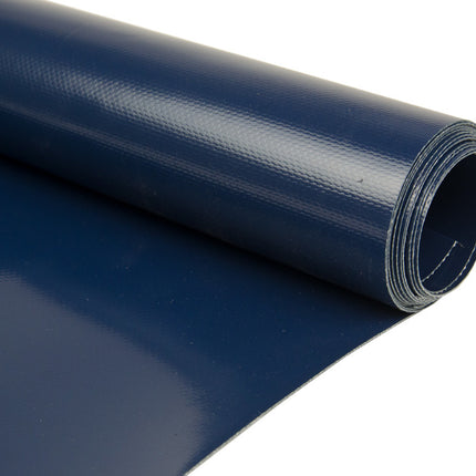 abdeckplanemarkt 2,5m Blau dunkel 680gr PVC Plane 5013