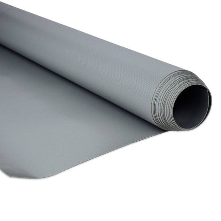 abdeckplanemarkt 2,5m Grau 680gr PVC Plane 7037