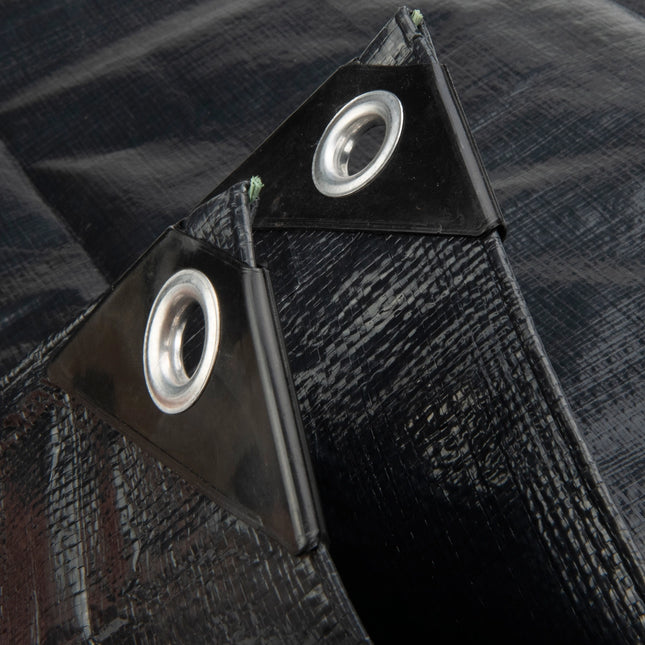 Abdeckplanemarkt 2x3 PE Gewebeplane anthrazit 170 g/m2