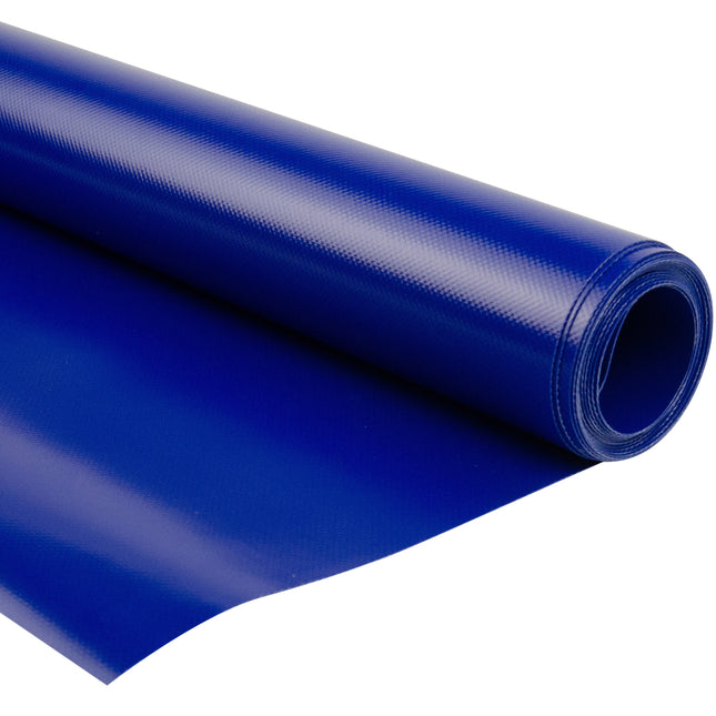 Abdeckplanemarkt 300 cm PVC Plane 680 g/m2 blau – Meterware, schwer entflammbar