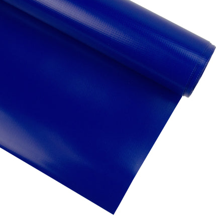 Abdeckplanemarkt 300 cm PVC Plane 680 g/m2 blau – Meterware, schwer entflammbar