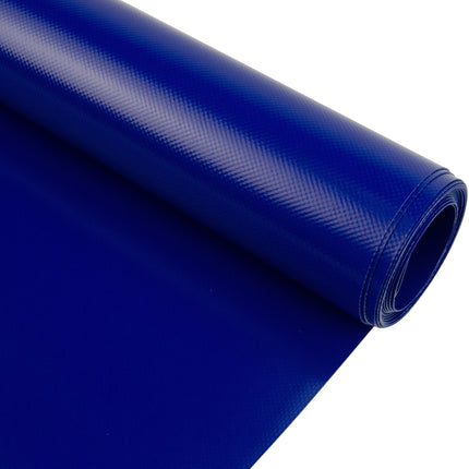 Abdeckplanemarkt 300 cm PVC Plane 680 g/m2 blau – Meterware, schwer entflammbar