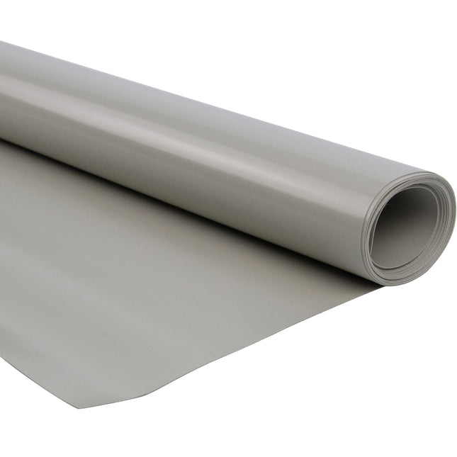 Abdeckplanemarkt 300 cm PVC Plane 680 g/m2 grau – Meterware, schwer entflammbar