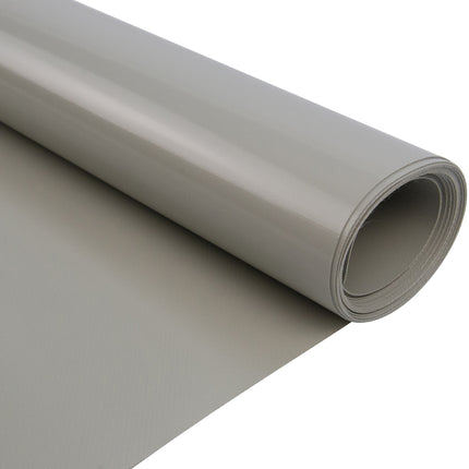 Abdeckplanemarkt 300 cm PVC Plane 680 g/m2 grau – Meterware, schwer entflammbar