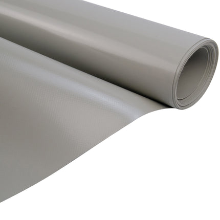 Abdeckplanemarkt 300 cm PVC Plane 680 g/m2 grau – Meterware, schwer entflammbar