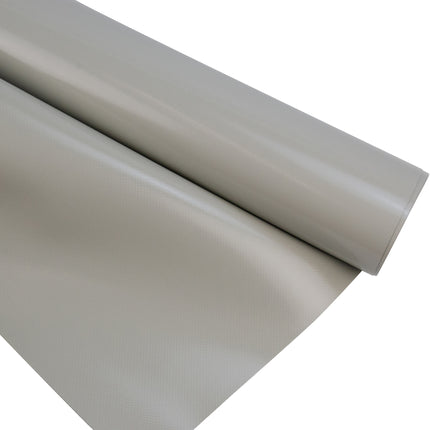 Abdeckplanemarkt 300 cm PVC Plane 680 g/m2 grau – Meterware, schwer entflammbar