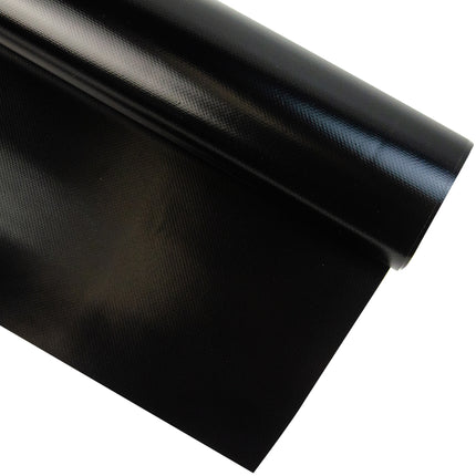 Abdeckplanemarkt 300 cm PVC Plane 680 g/m2 schwarz – Meterware, schwer entflammbar