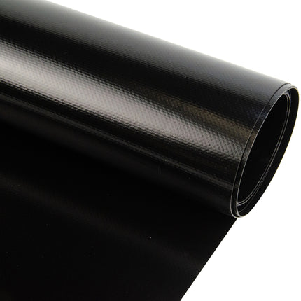 Abdeckplanemarkt 300 cm PVC Plane 680 g/m2 schwarz – Meterware, schwer entflammbar