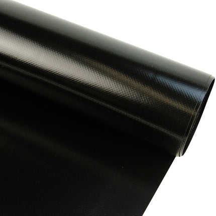 Abdeckplanemarkt 300 cm PVC Plane 680 g/m2 schwarz – Meterware, schwer entflammbar