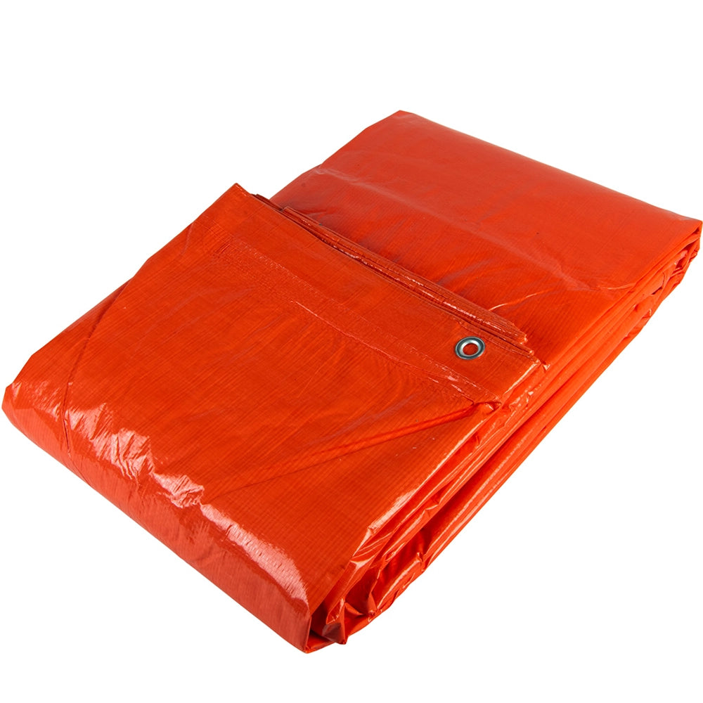 Plane PE Orange 4x5 BauPlane Gewebeplane 100 g/m2 Polyethylen – Abdeckplanemarkt