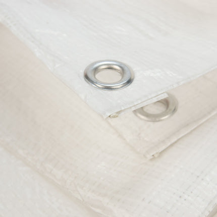 Abdeckplanemarkt 3x4 PE Gewebeplane weiß 150 g/m2- flammenhemmend