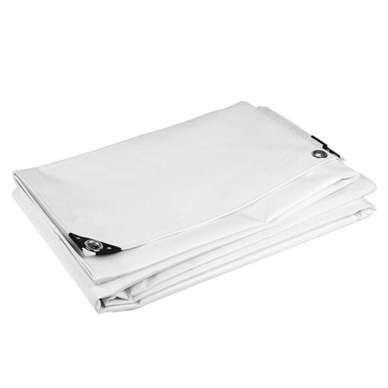 Abdeckplanemarkt 3x4 PVC Abdeckplane weiß 650 g/m2