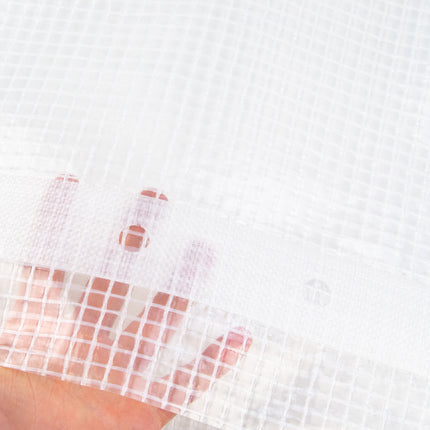 Abdeckplanemarkt 3x4m Transparente gitterverstärkt Plane 250gr