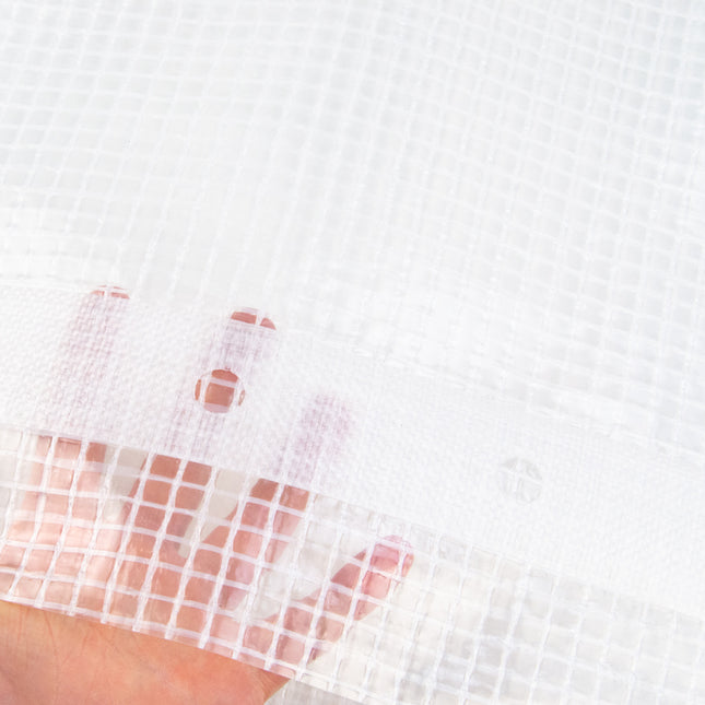 Abdeckplanemarkt 3x4m Transparente gitterverstärkt Plane 250gr