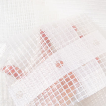 Abdeckplanemarkt 3x4m Transparente gitterverstärkt Plane 250gr