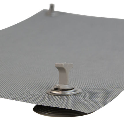 Abdeckplanemarkt 4x Saugnapf grau