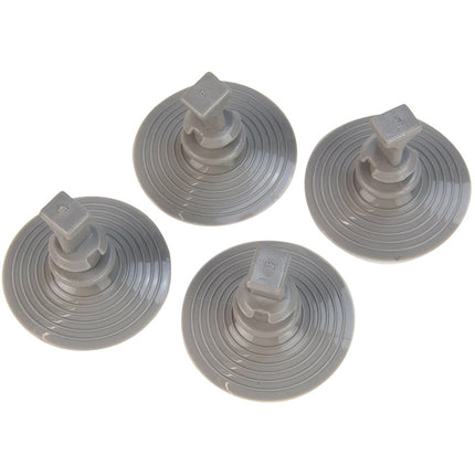 Abdeckplanemarkt 4x Saugnapf grau