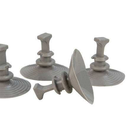 Abdeckplanemarkt 4x Saugnapf grau