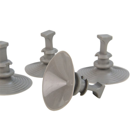 Abdeckplanemarkt 4x Saugnapf grau