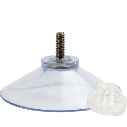 abdeckplanemarkt 4x Saugnapf transparentes Gewinde und Mutter