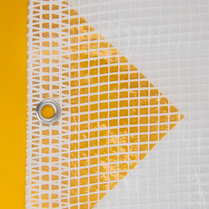 Abdeckplanemarkt 4x5 transparente Gewebeplane / Abdeckplane 250 g/m2 gitterverstärkt