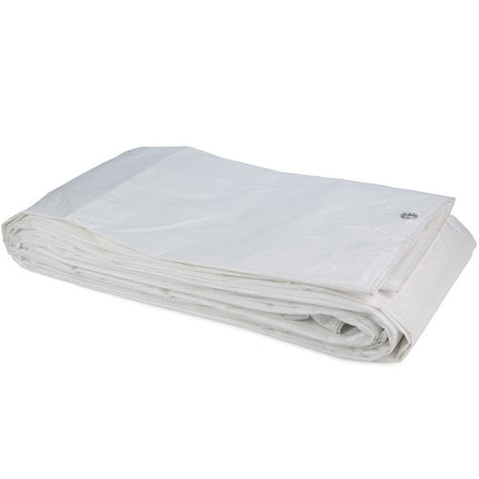 Abdeckplanemarkt 4x6 PE Gewebeplane weiß 150 g/m2- flammenhemmend