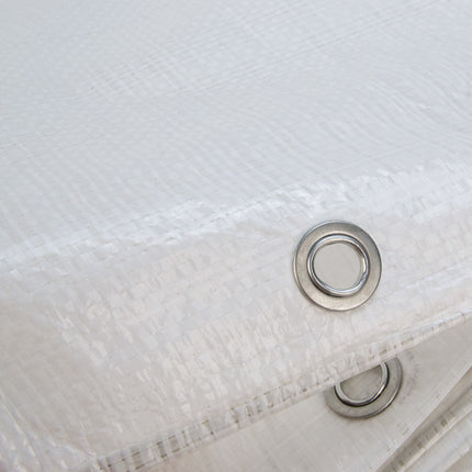 Abdeckplanemarkt 4x6 PE Gewebeplane weiß 250 g/m2