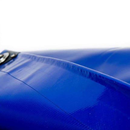 abdeckplanemarkt 4x8 Blau 650 g/m2 PVC-Plane mit Ösen