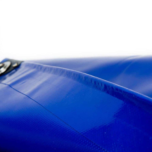 abdeckplanemarkt 4x8 Blau 650 g/m2 PVC-Plane mit Ösen