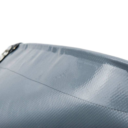 abdeckplanemarkt 5 × 8m PVC Abdeckplane mit Metall Ösen grau 650 g/m2