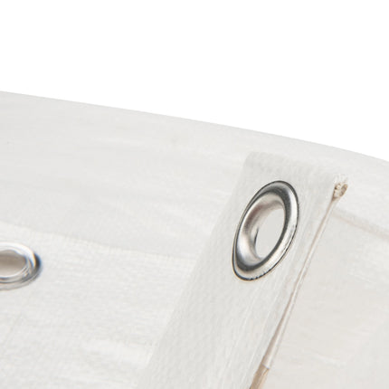 Abdeckplanemarkt 8x10 PE Gewebeplane weiß 250 g/m2